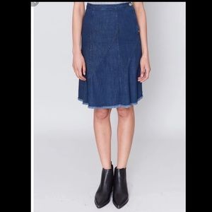 Rag and Bone Denim Midi Skirt
